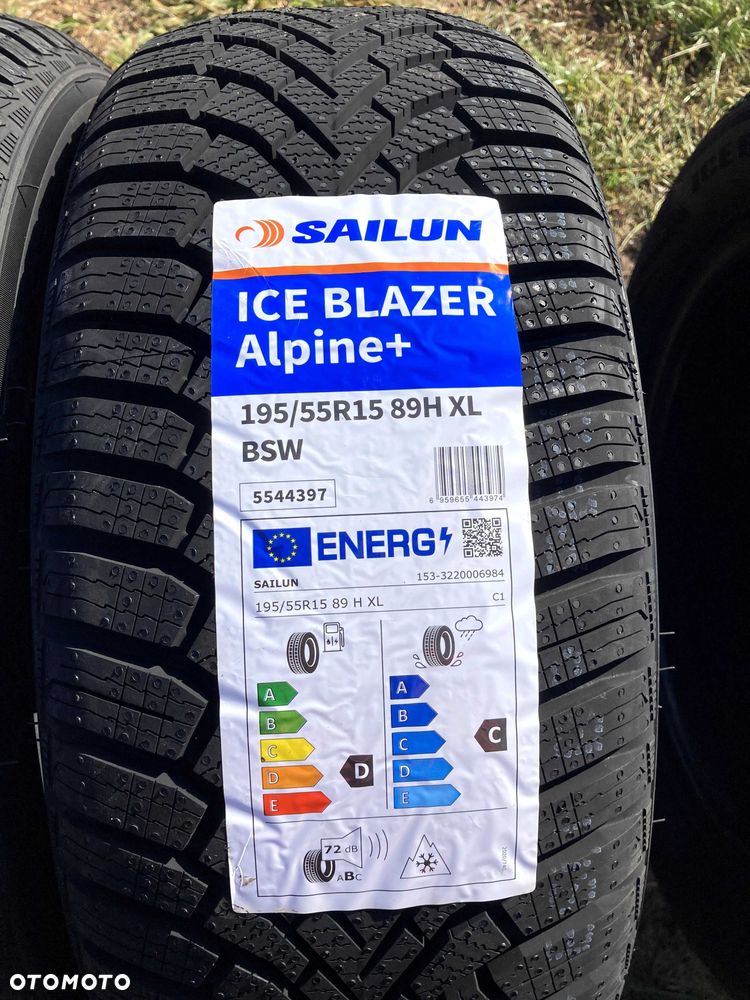 Okazja opony zimowe 195/55R15 89H SAILUN ICE BLAZER ALPINE+ 2024r. - 2
