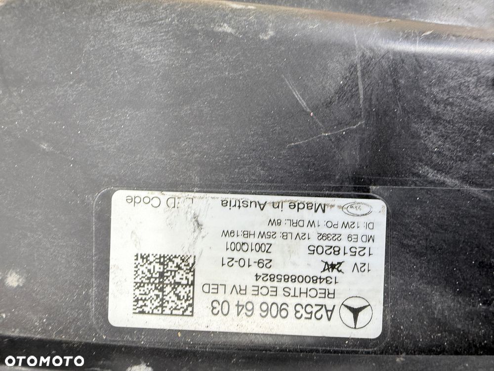 Lampa prawa Mercedes A253 W253 X253 GLC Performance LIFT FL - 4