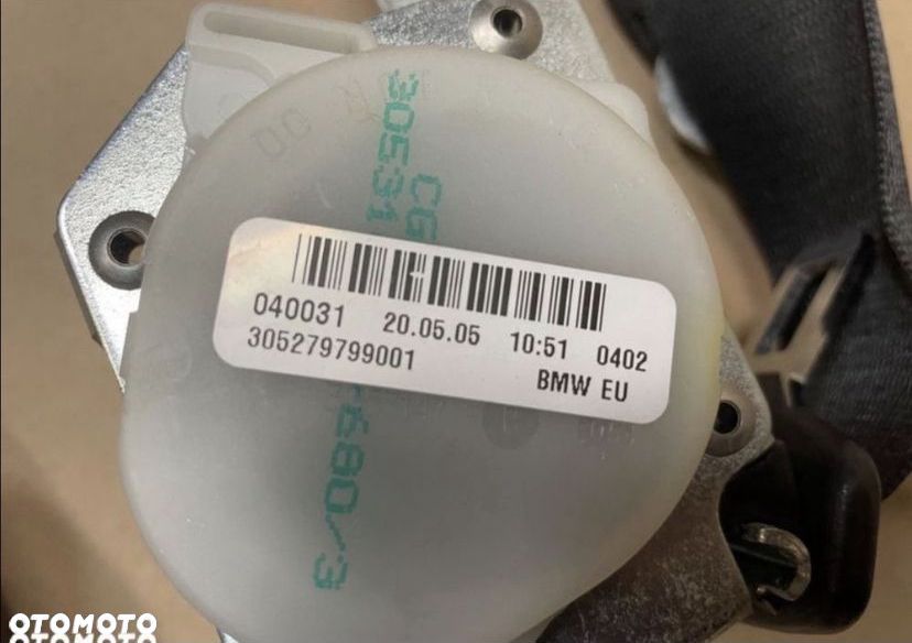 pas bezpieczeństwa tył lewy lub prawy bmw 3 e90 e91 - 3