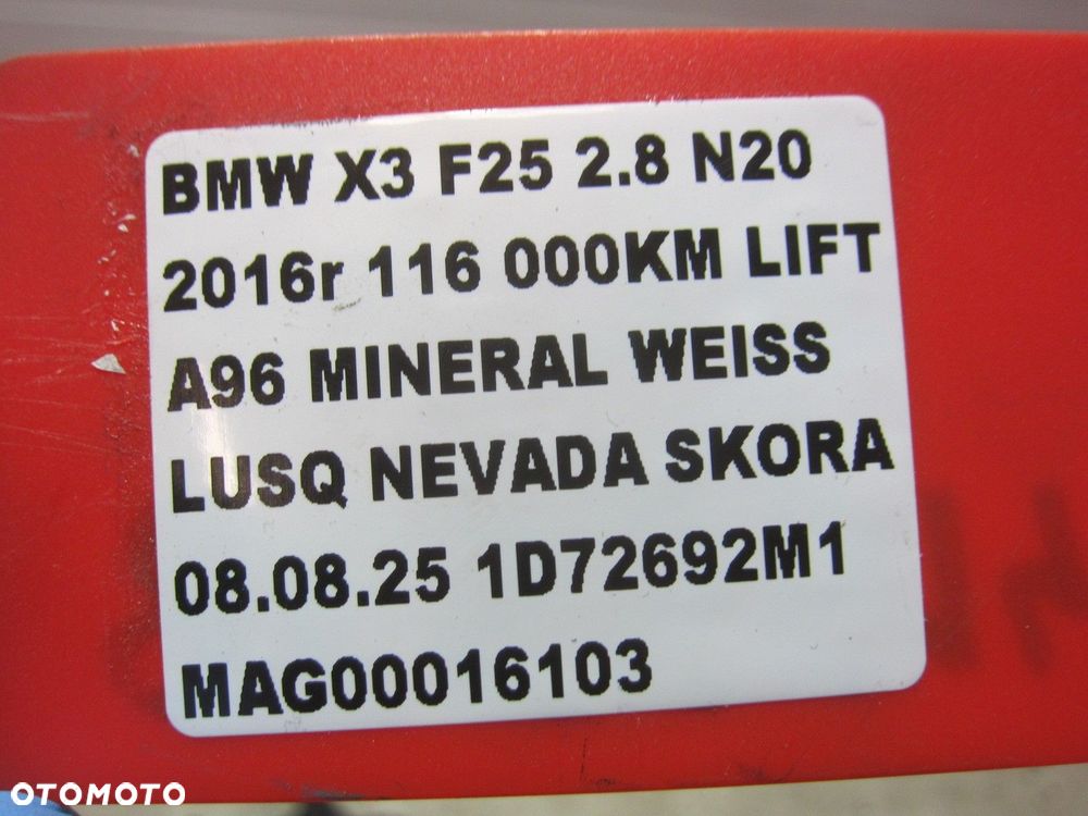 BMW X5 F15 2.5D N55 MOST TYLNY DYFER 3.38 7636994 33107592007 33107636994 - 9