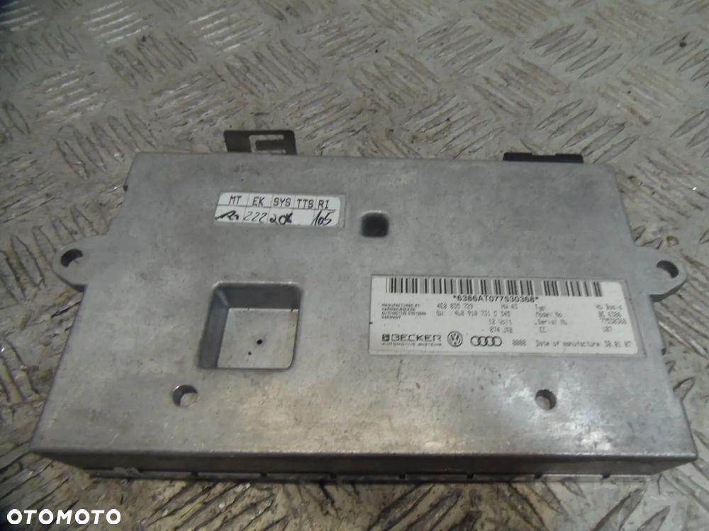 AUDI Q7 A6 MODUŁ STEROWNIK MMI 4E0035729A - 2