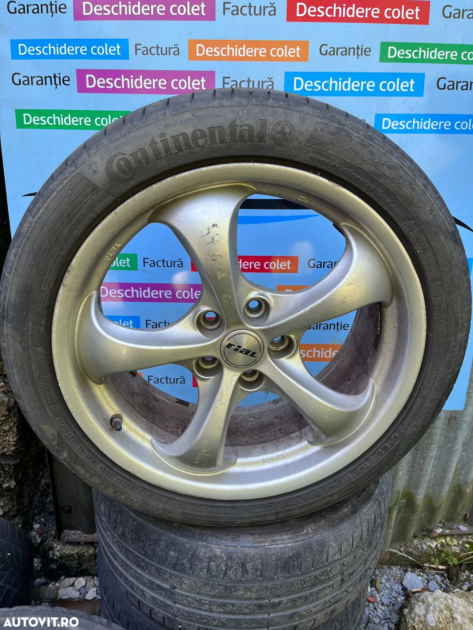 Jante Rial 5x108 Ford Renault Megane Rs cauciucuri de vara - 1