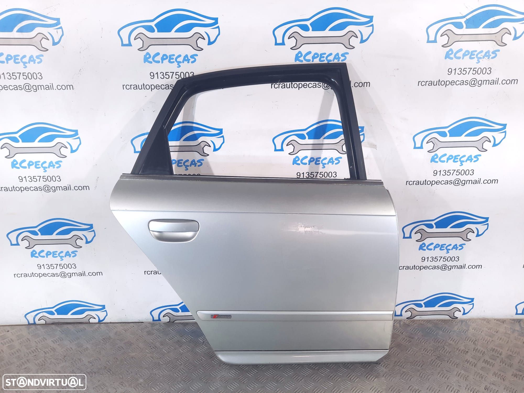 PORTA PORTAS TRASEIRA TRÁS DIREITA AUDI A4 B7 SLINE SEDAN CARRO 8E0833052H 8E0833052 FECHO ELEVADOR MOTOR PUXADOR VIDRO - 1