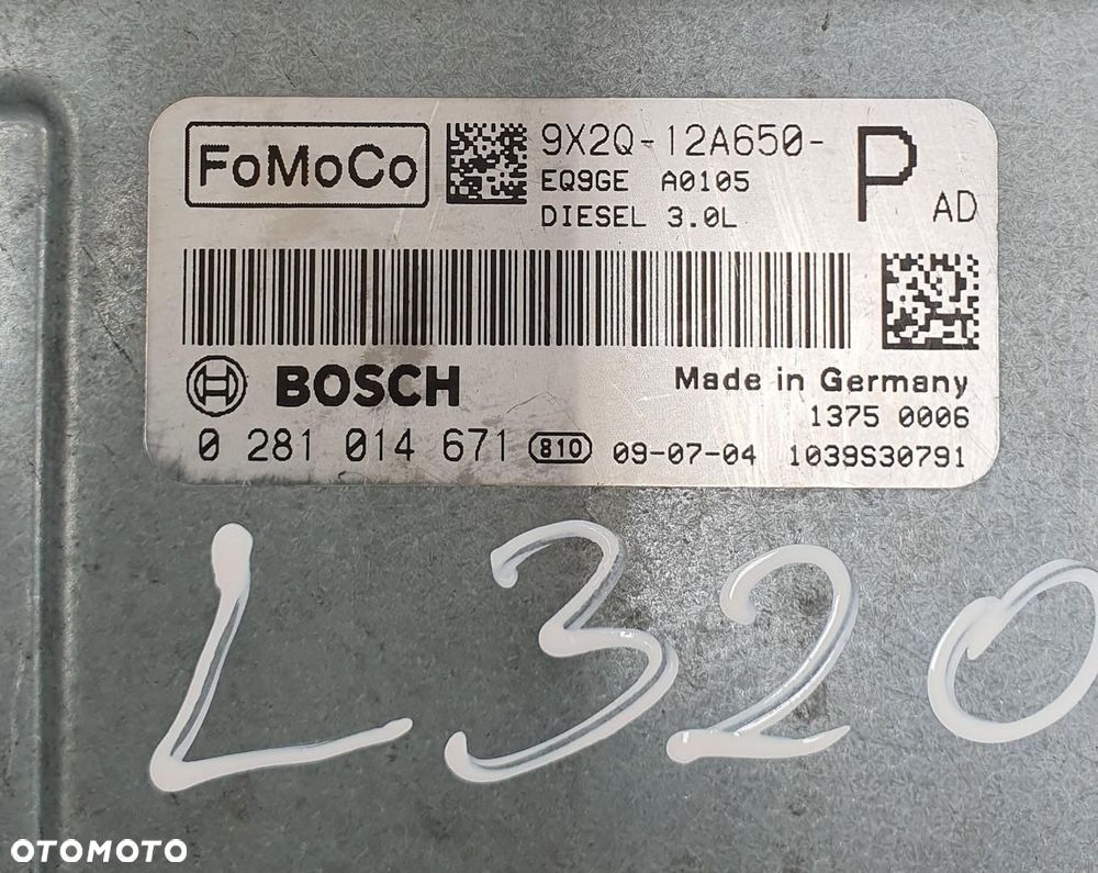 KOMPUTER STEROWNIK SILNIKA RANGE ROVER SPORT I L320 3.0 V6 9X2Q-12A650-PAD - 2