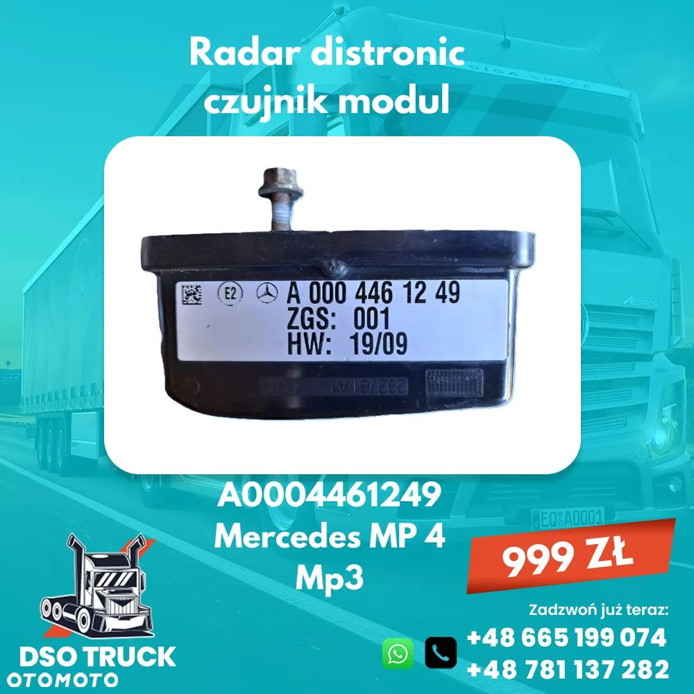 A0004461249 Radar distronic czujnik modul Mercedes MP 4 Mp3 - 1