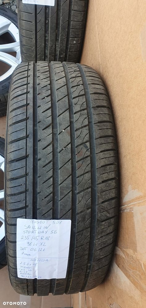 Alufelgi felgi aluminiowe z oponami alusy 5x108 r18 Peugeot 508 9671401877 - 7