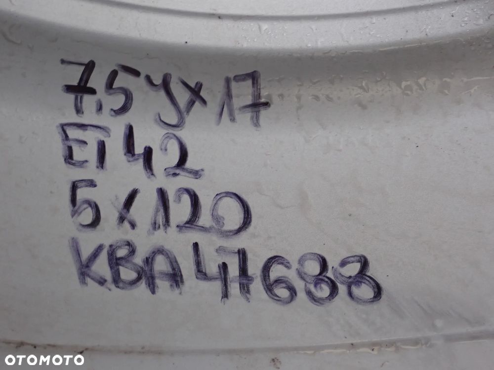 FELGI ALUMINIOWE BMW - dezent 7,5JX17 ET 35 5X120 KBA 47688 - 14