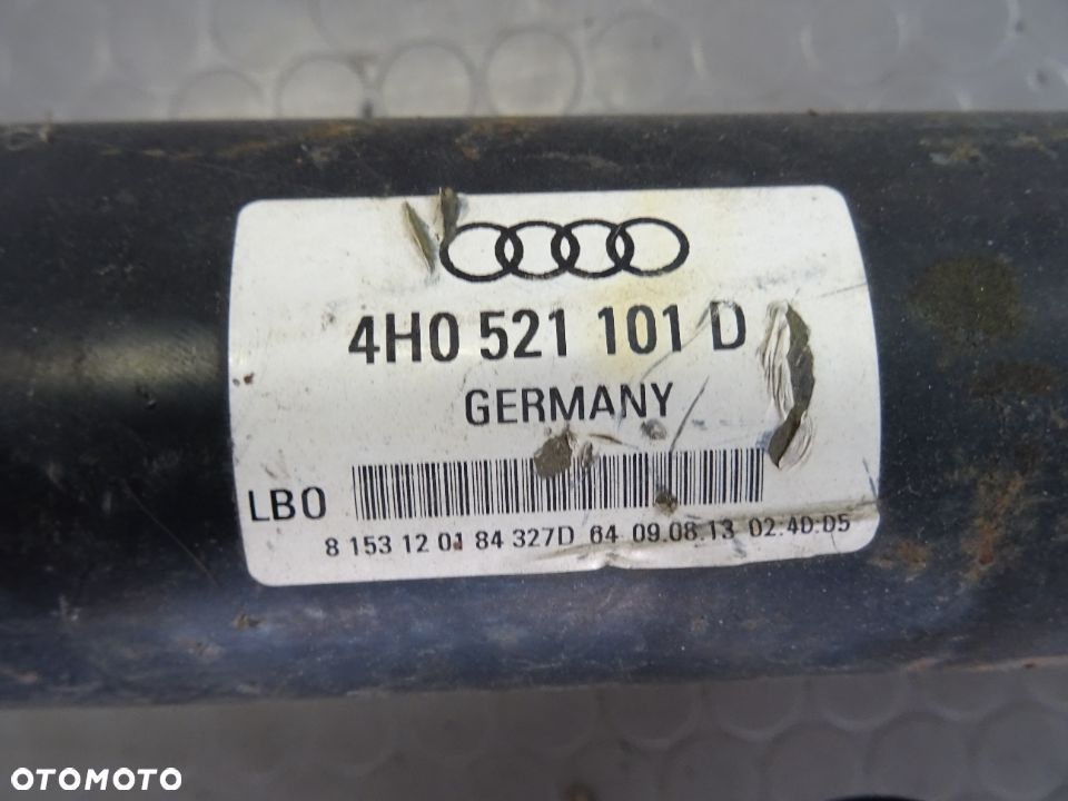 4H0521101D wal napedowy kardana Audi A8 D4 czesci - 2