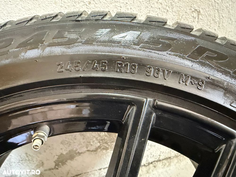 Jante BMW R18 cu anvelope iarna pirelii Jante18 complete iarna bmw G30 G31 jante doua latimi - 7
