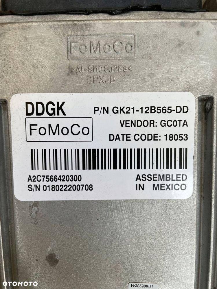 Komputer Sterownik Skrzyni biegów Ford Transit GK21-12B565-DD - 2