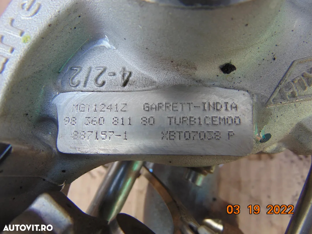 Turbina Peugeot 1.2 hn05 2008 3008 208 308 partner Citroen c3 c4 c5 cactus berlingo Opel Crossland - 3