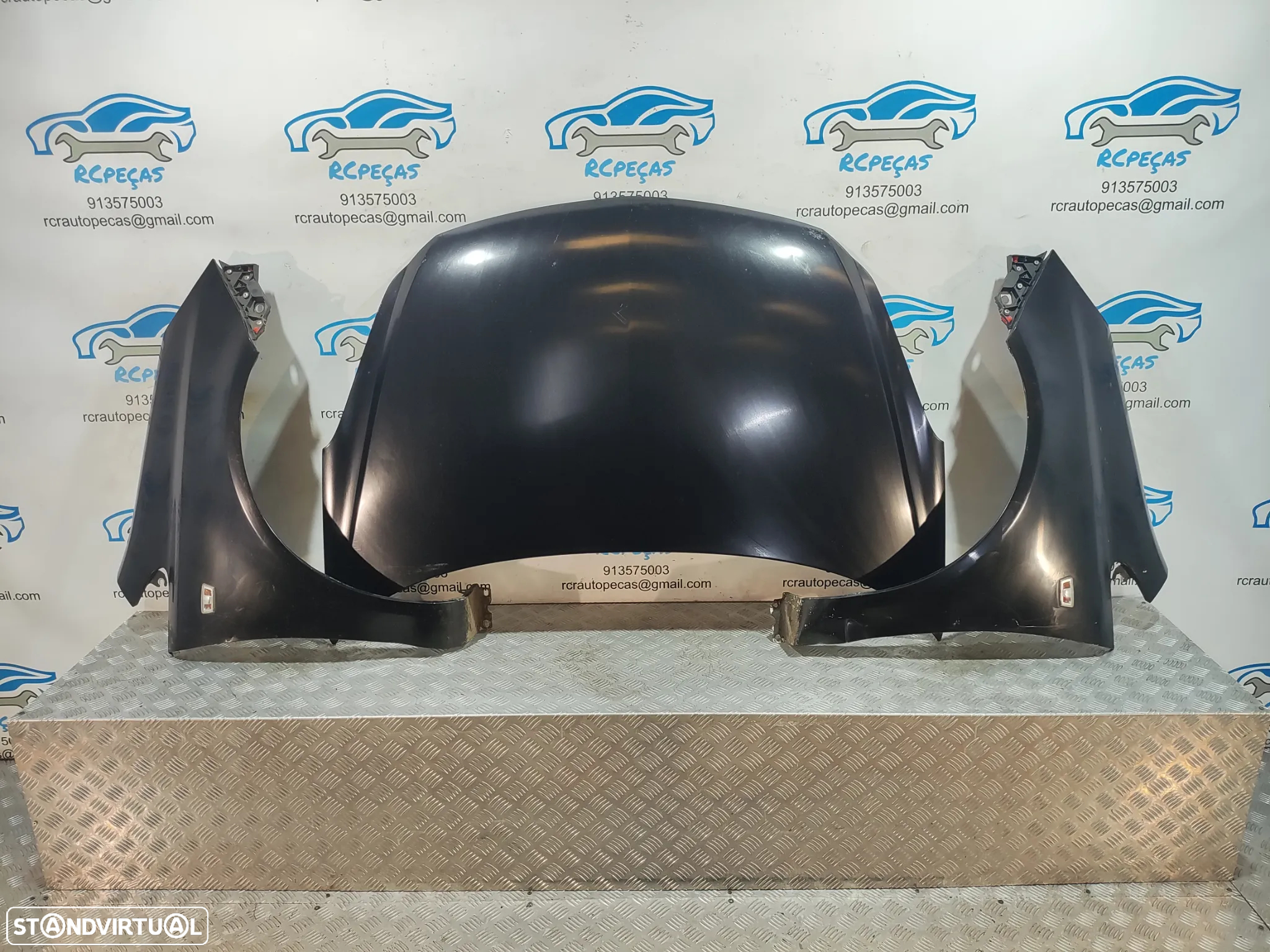 FRENTE COMPLETA OPEL CORSA D S07 CAPOT PARACHOQUES GUARDA-LAMAS OTICAS RADIADOR VENTILADOR FRENTE FIBRA REFORÇO - 7