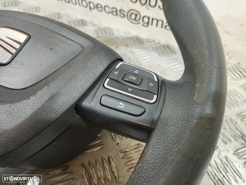 Volante Completo Pele Seat Leon 1P Multifunções - 16