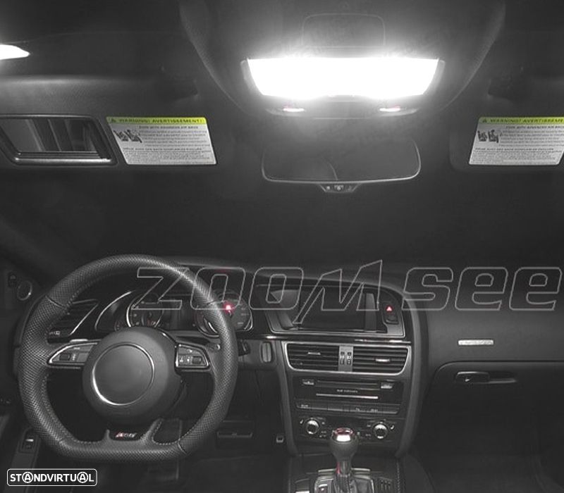 KIT COMPLETO DE 14 LAMPADAS LED INTERIOR PARA AUDI A5 S5 RS5 B8 08-15 - 3