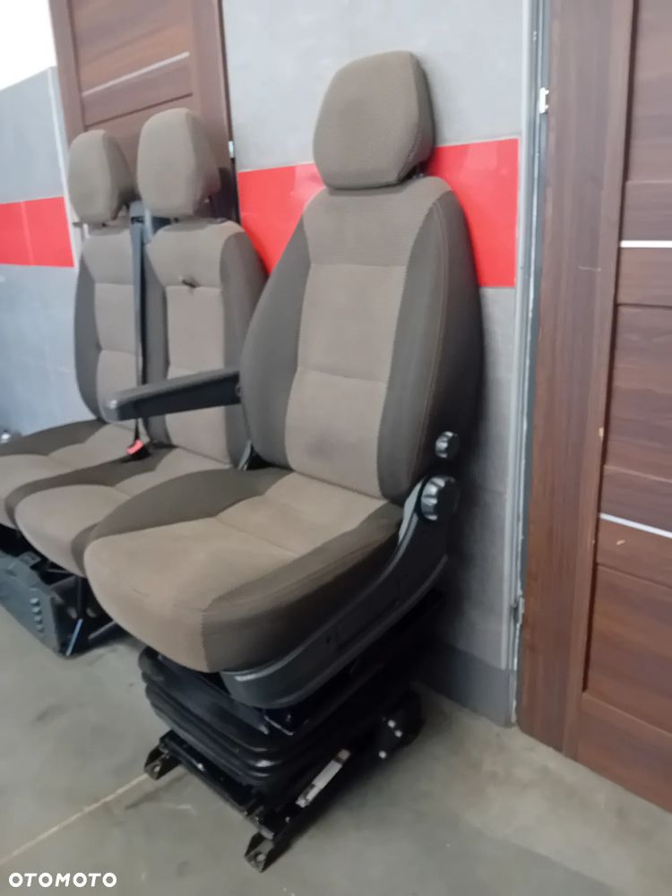 fotele przód kanapa pasażera fotel kierowcy pneumatyczny komplet Fiat Ducato Jumper Boxer 2020 - 3