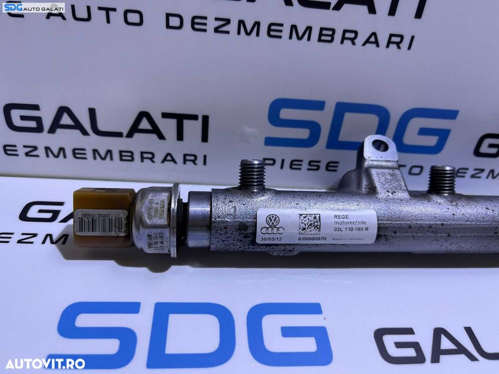 Rampa Presiune Injectoare cu Senzor Senzori Regulator Skoda Rapid 1.6 TDI 2012 - 2022 Cod 03L130089R 03L130764B 03L906054A - 3