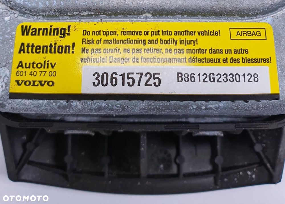 PODUSZKA AIR BAG AIRBAG KIEROWCY VOLVO C70 II 30615725 - 4