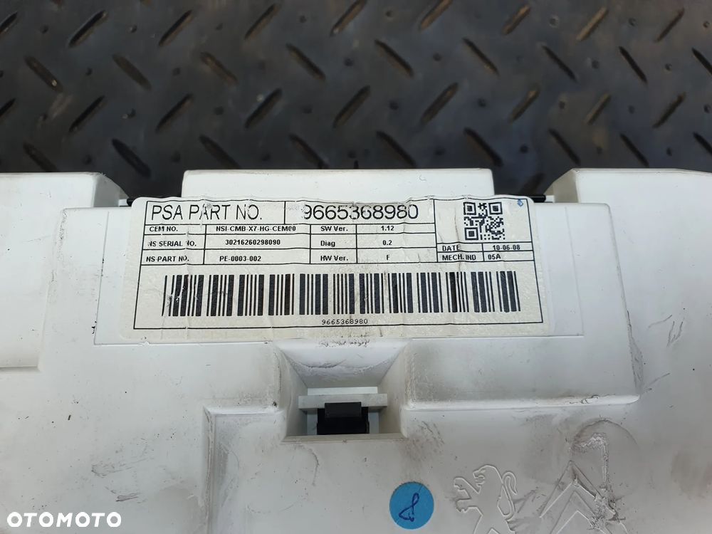 CITROEN C5 III 2.0 HDI LICZNIK ZEGARY 9665368980 - 7