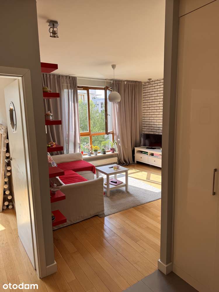 2 pokoje | Mokotów - Służew| 44 m2 Osiedle Hubertus | wyposażone.