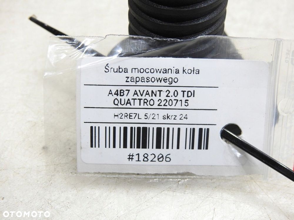 ŚRUBA KOŁA ZAPASOWEGO AUDI A4 B7 - 6