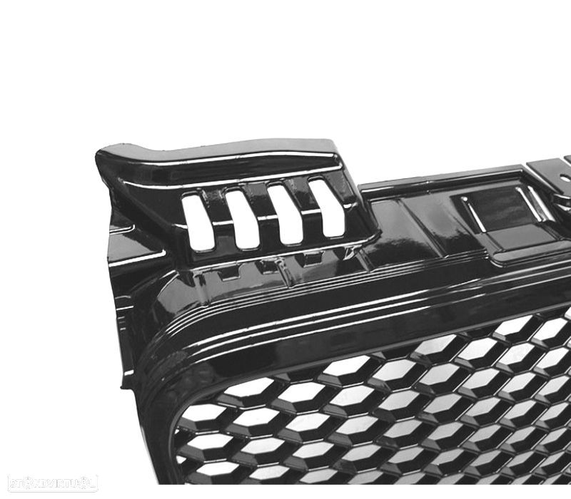 GRELHA AUDI A4 B7 04-09 LOOK RS PRETO BRILHANTE - 4