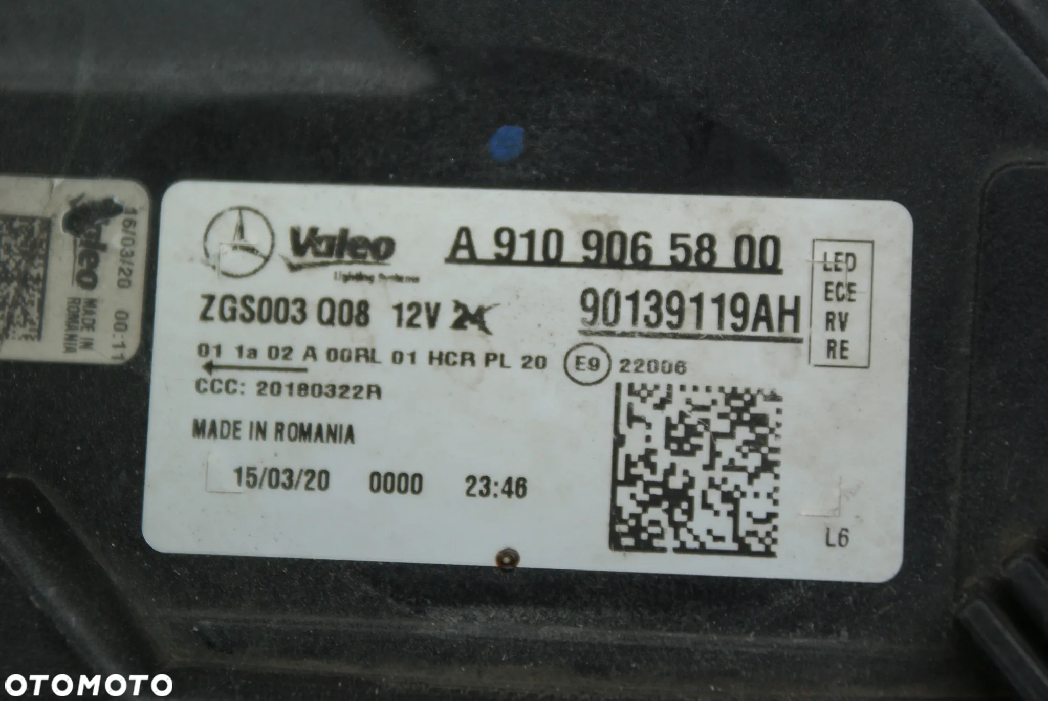Lampa przednia Mercedes sprinter W907 led - 2