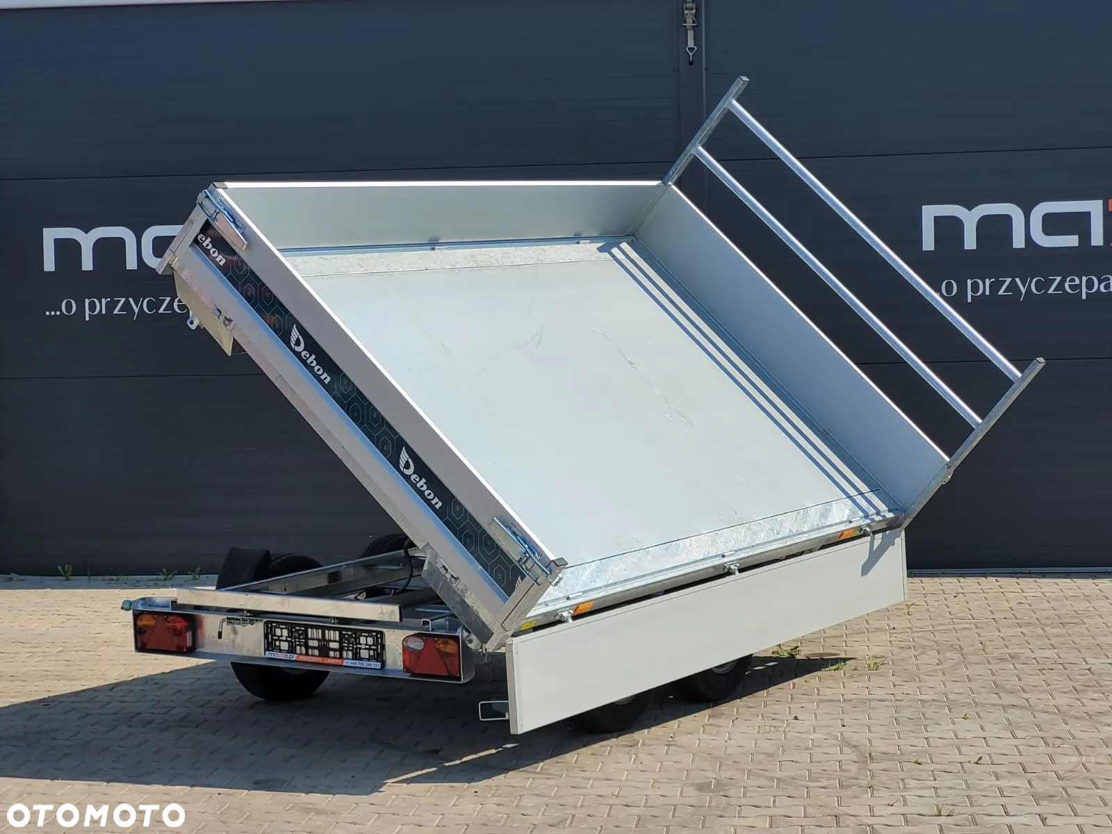 Debon Dostawa przyczepa wywrotka 306x180x30cm DMC2600kg POMPA ELEKTRYCZNA, WYWROT NA 3 STRONY - 5