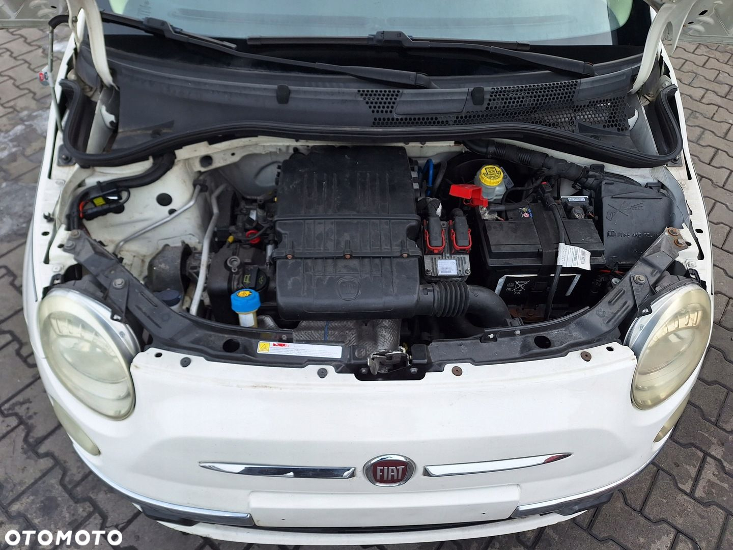 FIAT 500 PRZÓD ZDERZAK MASKA BŁOTNIK LAMPA PAS WZMOCNIENIE CHŁODNICE 268 - 9