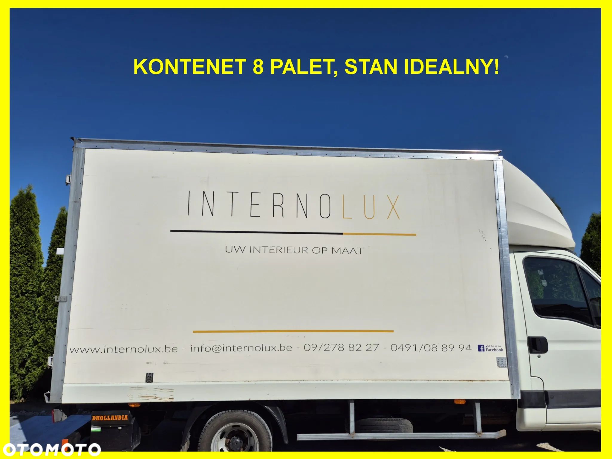 Kontener 8 Palet 230cm wysoki, Iveco, Master, Ducato, Sprinter Inne, regulacja szerokośc podramówki, Stan idealny! - 1