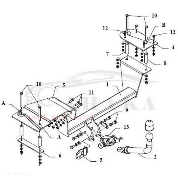 Hak Holowniczy Automat Do Alfa Romeo 156 Sedan 1997-2005 - 3