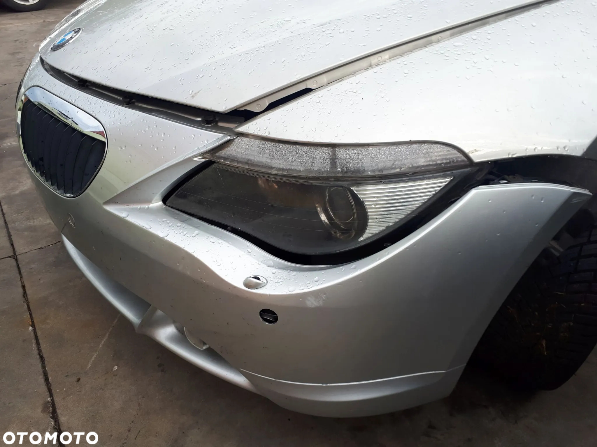 BMW E63 6 630i 03-06 ZDERZAK PRZÓD PRZEDNI PDC SPRYSKI A14/7 MINERALSILBER - 23