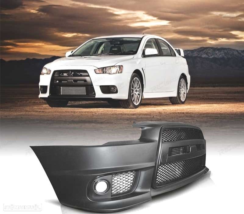 PARA-CHOQUES FRONTAL MITSUBISHI LANCER SEDAN 09-15 LOOK EVO - 1