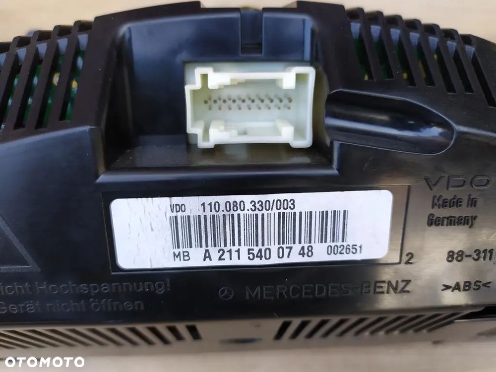 MERCEDES W211 LIFT DIESEL LICZNIK ZEGARY A2115400748 CLASSIC - 4