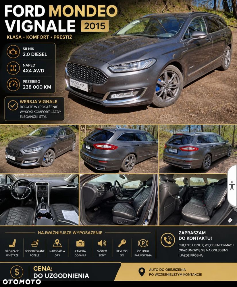 Ford Mondeo 2.0 TDCi STart-Stopp PowerShift-Aut Allrad Vignale - 3