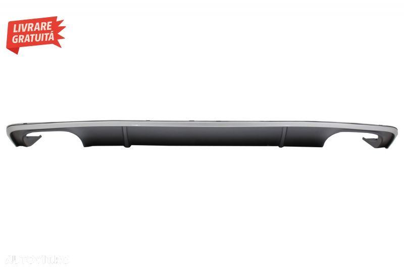 Difuzor Bara Spate cu Oranemnte Evacuare Audi A4 B9 8W S-line (2016-2018) Sedan Av- livrare gratuita - 4