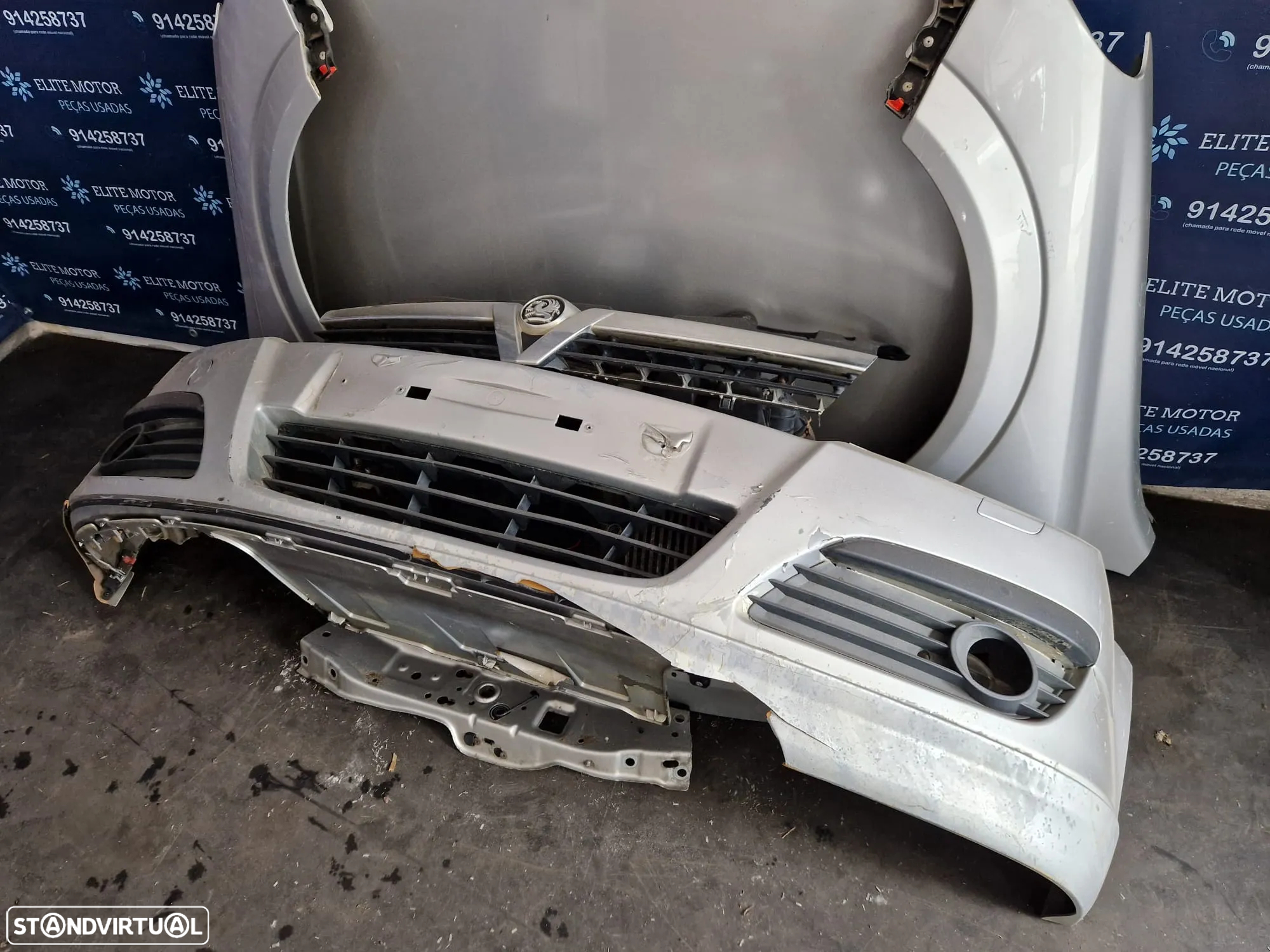 Frente completa usada OPEL ASTRA H CDTI capot parachoques guardalamas oticas - 4