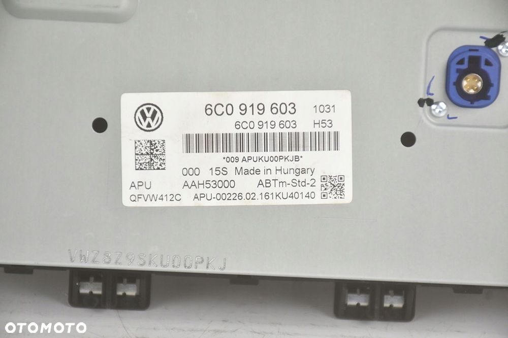 wyświetlacz * ekran monitor radia vw polo v 6c0919603 - 3