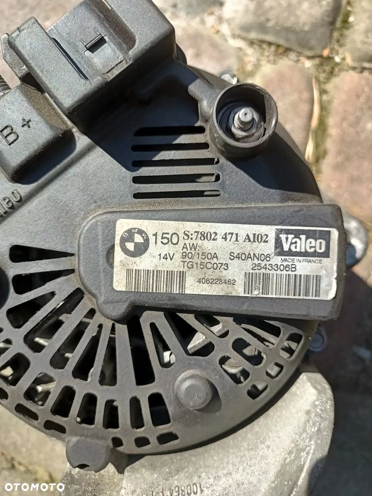 Alternator sprzęgiełko BMW E87 E90 E91 2.0d M47 150A Valeo - 3