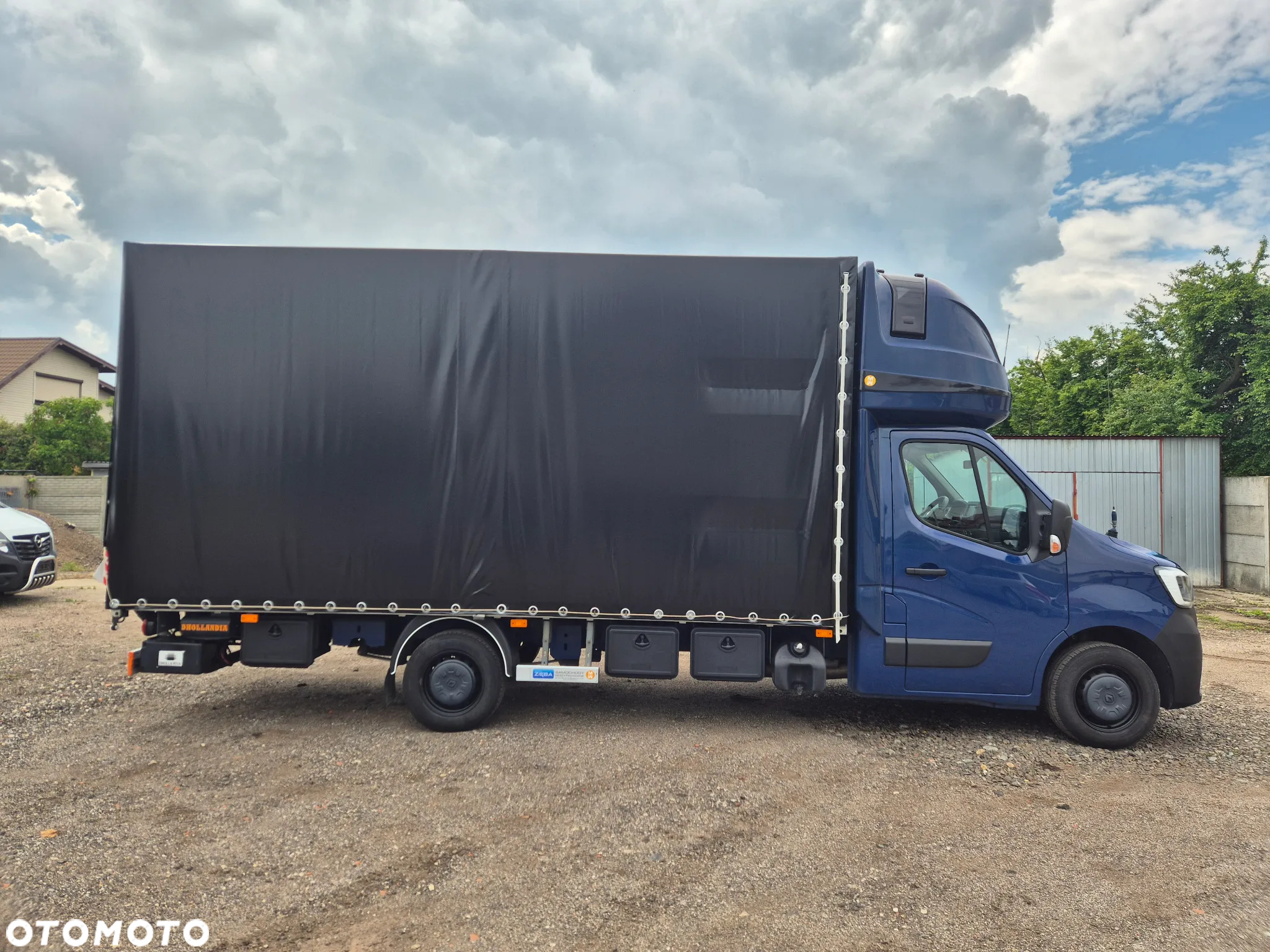 Renault MASTER 10EP WINDA DHOLLANDIA BAR 750KG PLANDEKA 2.3 165KM SERWIS ZADBANY PODUSZKI FV23% KLIMA WEBASTO BEZWYPADKOWY NAWIGACJA - 9