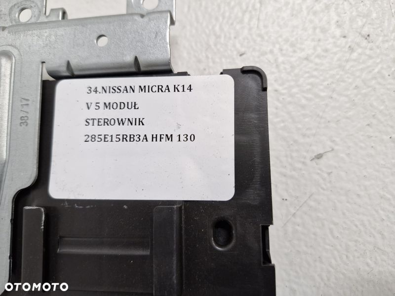 NISSAN MICRA K14 V 5 MODUŁ STEROWNIK 285E15RB3A HFM - 7