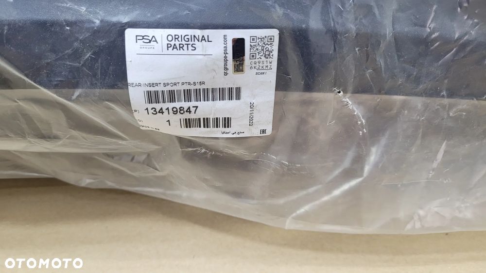 OPEL CORSA E SPOILER DOKŁADKA ZDERZAKA TYŁ NOWA 15-19 - 2