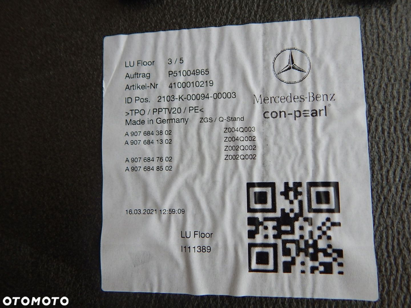 MERCEDES SPRINTER 906 907 910 podłoga płyta wykładzina zabudowa PAKI - 8