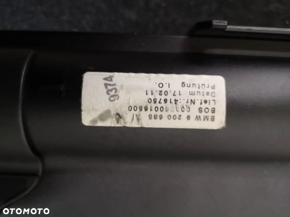 ROLETA BAGAŻNIKA TYLNA CZARNA + SIATKA BMW 5 F11 9200685 ŁADNA - 9