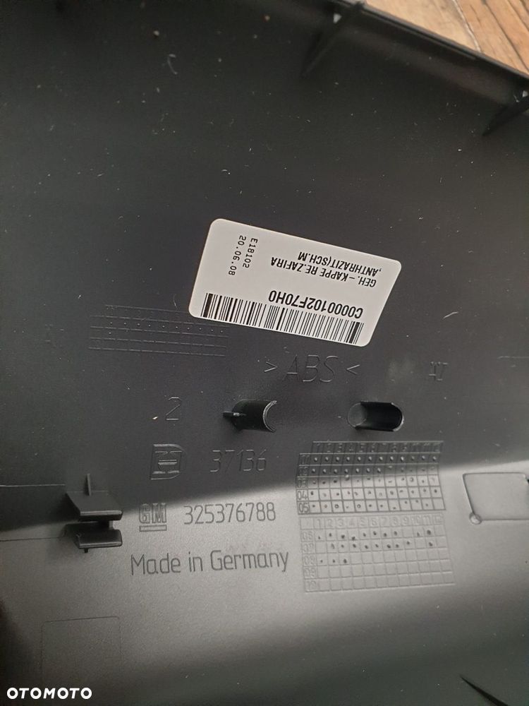 Osłona lusterka Opel Astra G / Zafira A  GM 24462802 - 8