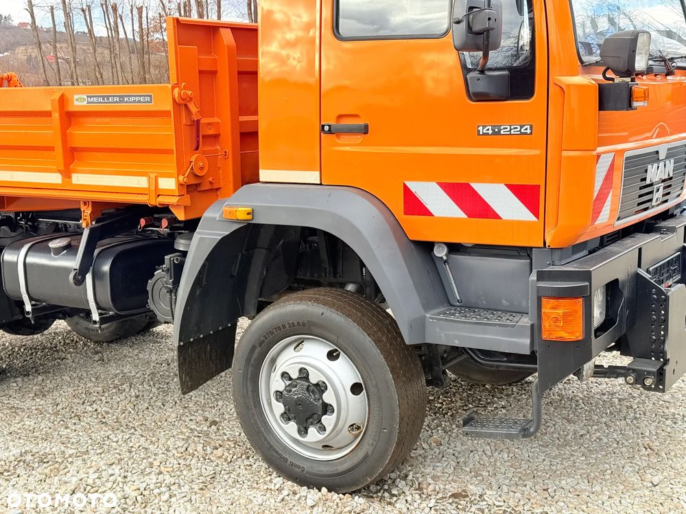 MAN * MAN 14-220 * Kiper Wywrotka Meiller * 4x4 * Zimowe Utrzymanie * Unimog * - 25