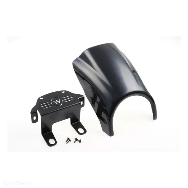 Osłona lampy custom Harley maska reflektora Softail 18-20 czarny połysk - 1