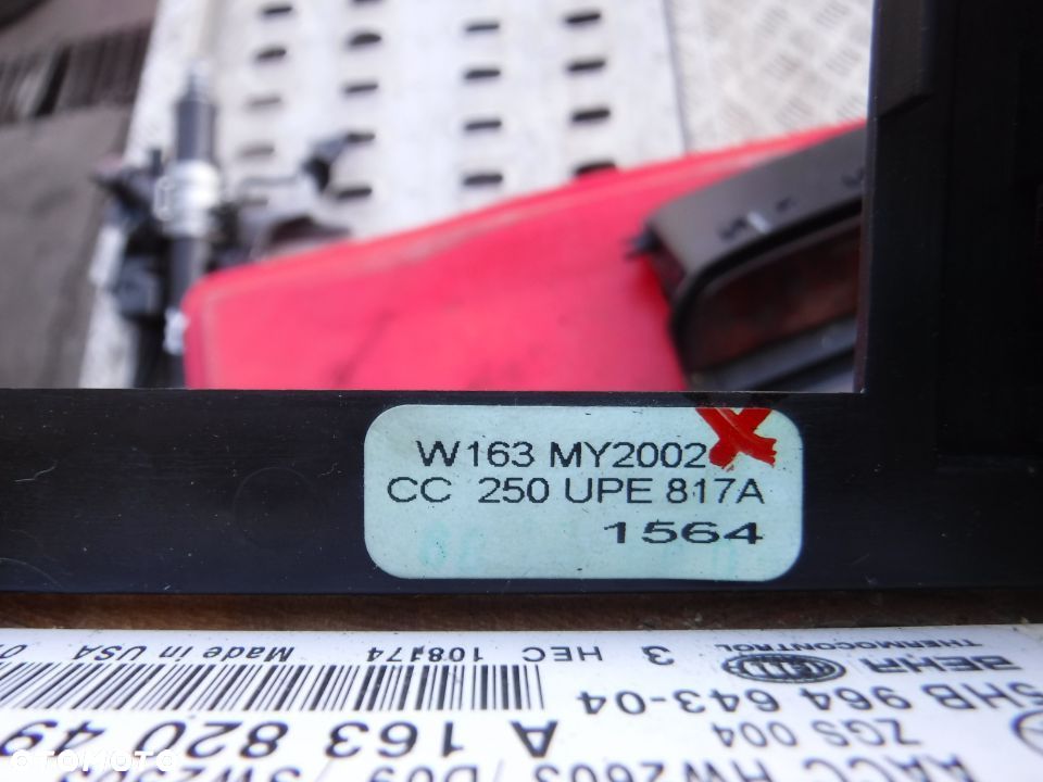 Mercedes ML Lift W163 ramka drewno komplet dekory - 8