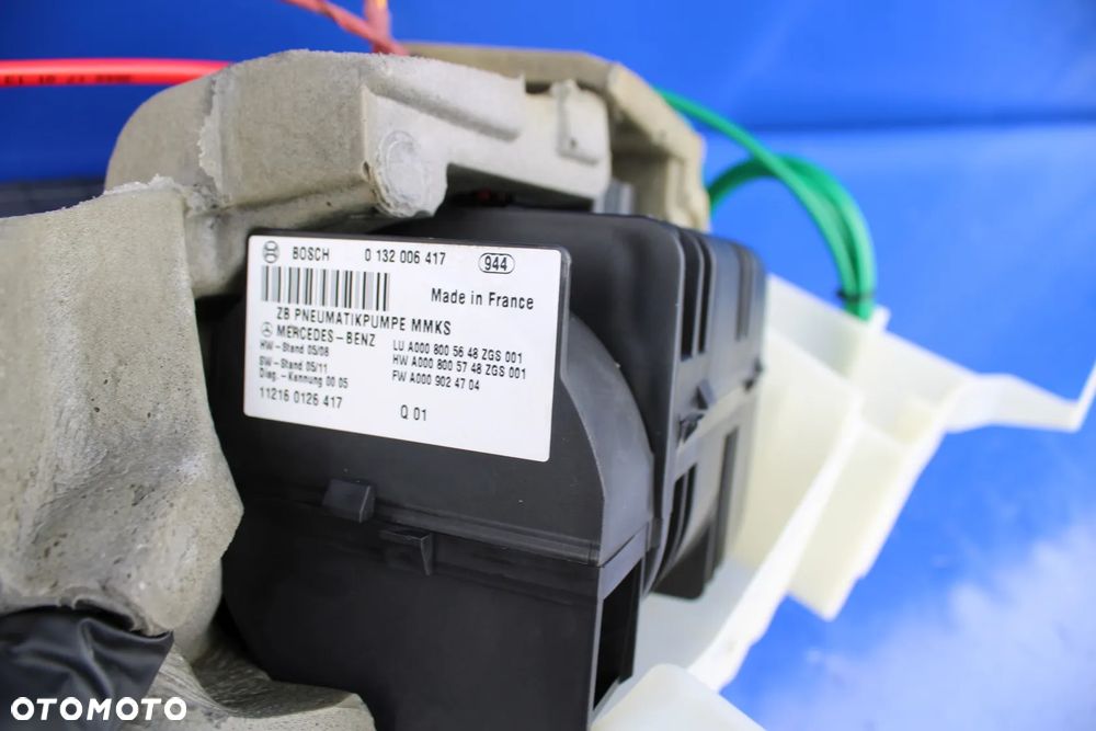 Pompa masaży foteli dynamicznych Dynamic komplet Mercedes CL CL500 W216 C216 A0008005648 - 11