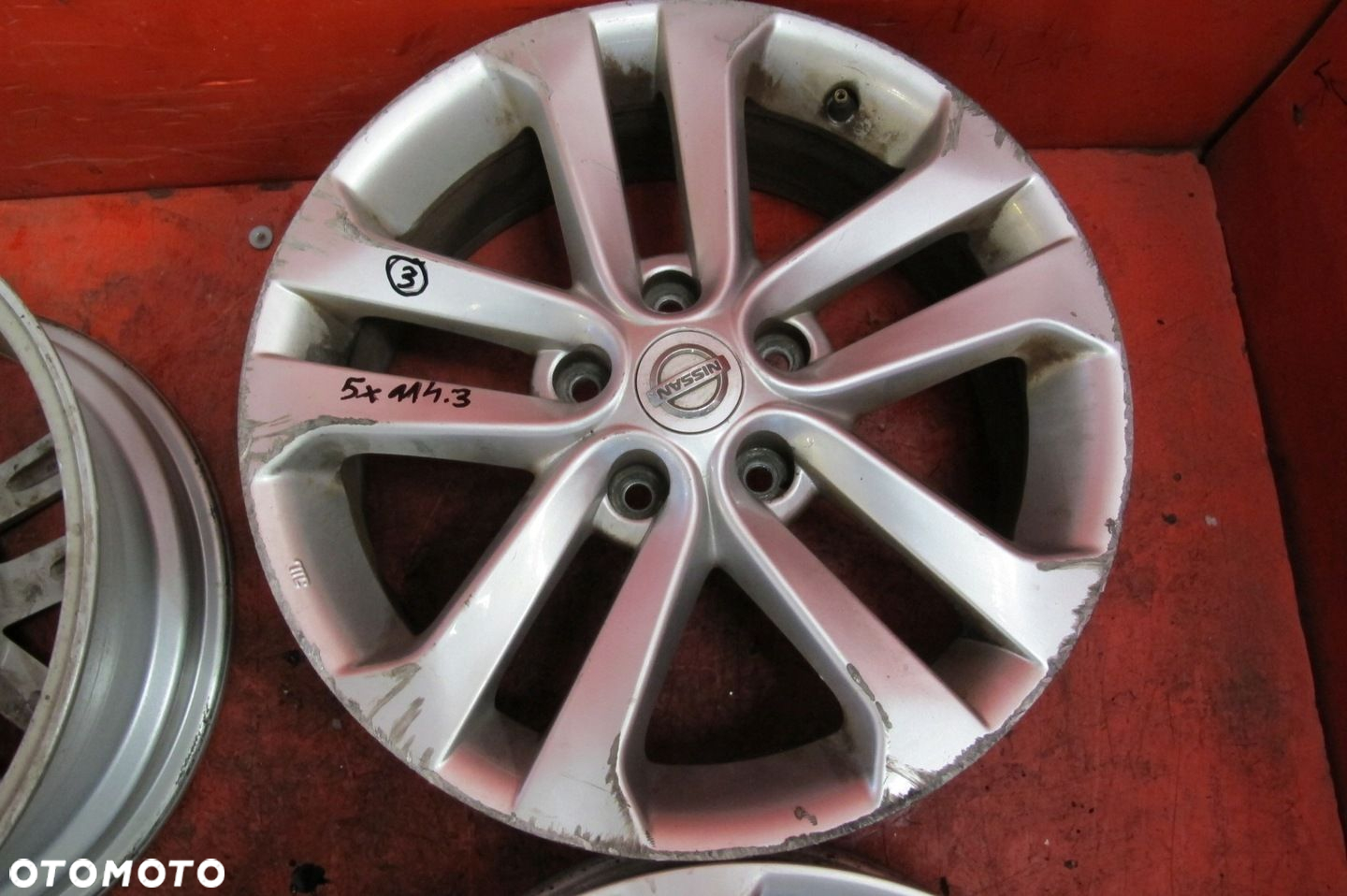 NISSAN JUKE 1 I F15 FELGI ALUMINIOWE 17 7J ET47 5x114.3 1KA2A KOMPLET - 5