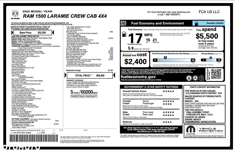 RAM 1500 Crew Cab Laramie - 18